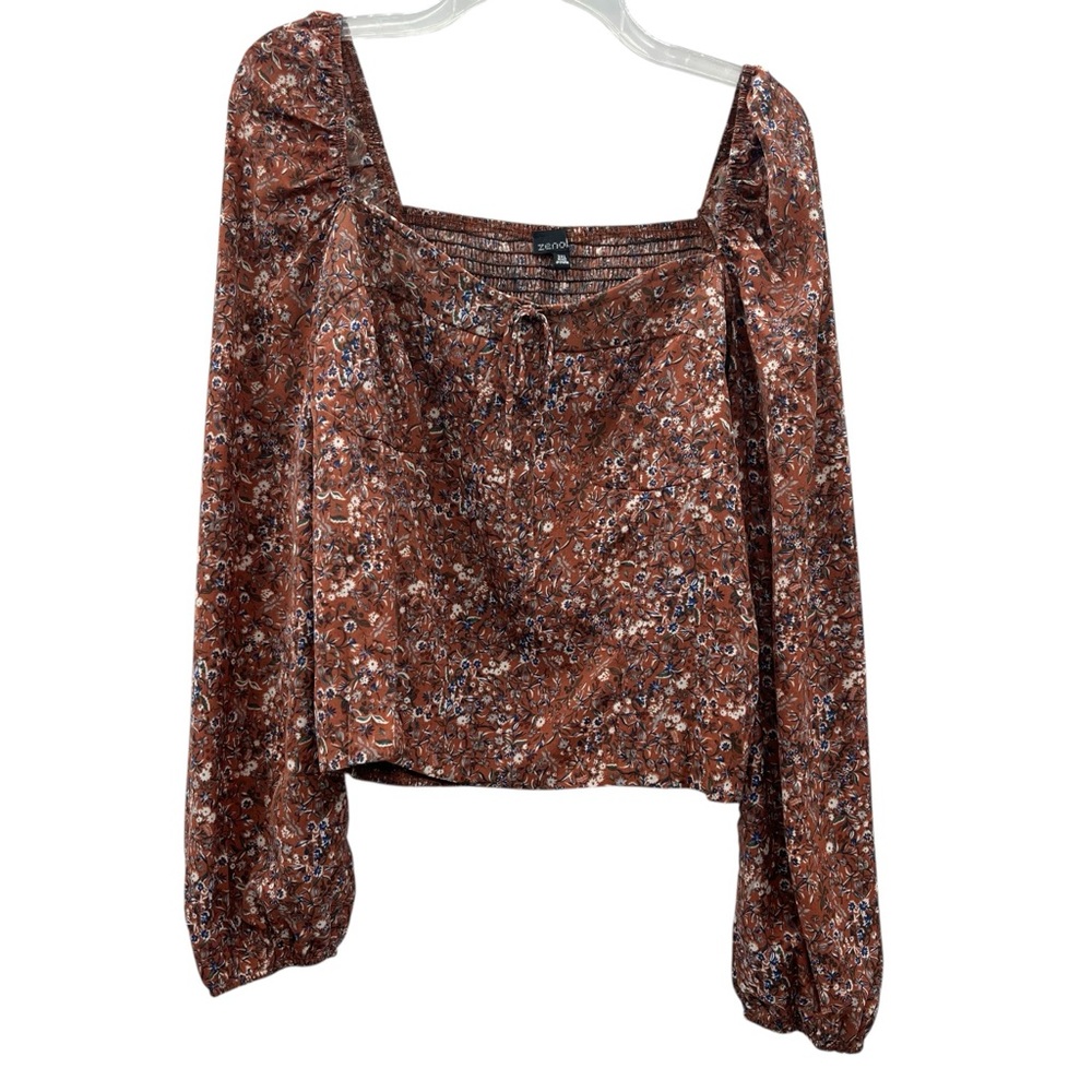 Floral Brown Women's Top